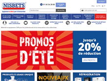 Tablet Screenshot of nisbets.fr