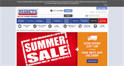 Desktop Screenshot of nisbets.co.uk
