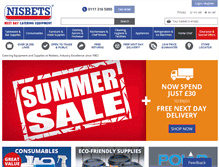 Tablet Screenshot of nisbets.co.uk